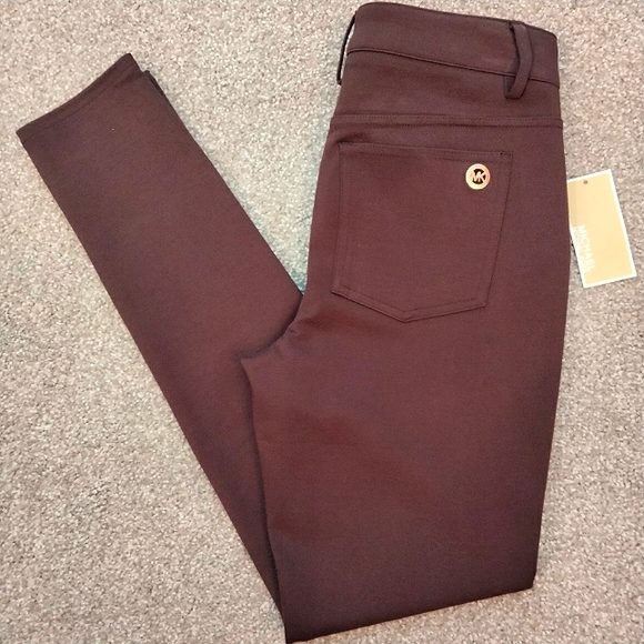 MICHAEL Michael Kors Pants - NWT Sz 4 Michael Kors Brown Stretch Knit Jegging Pants